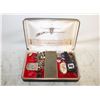 Image 1 : VINTAGE MEN'S JEWELLERY BOX W/CONTENT