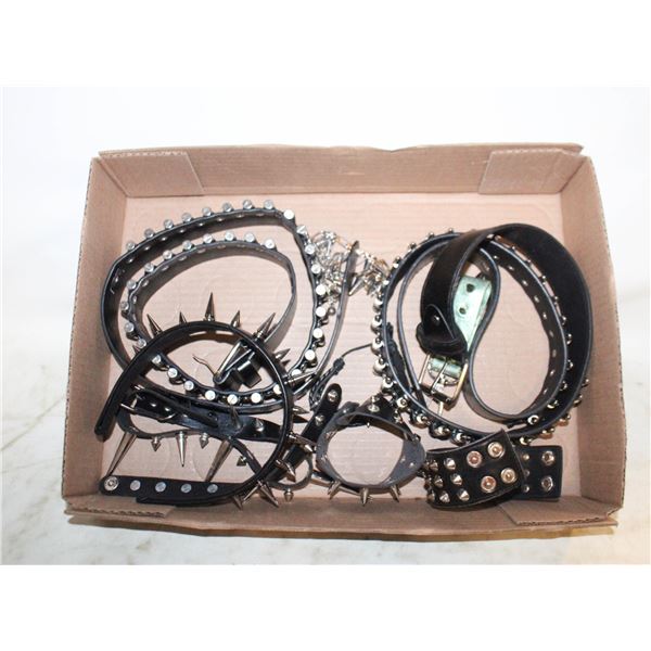 FLAT OF SPIKED ACCESSORIES