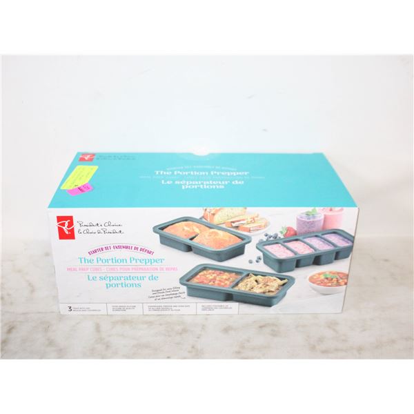 NEW -THE PORTION PREPPER- MEAL PREP CUBES W/LIDS
