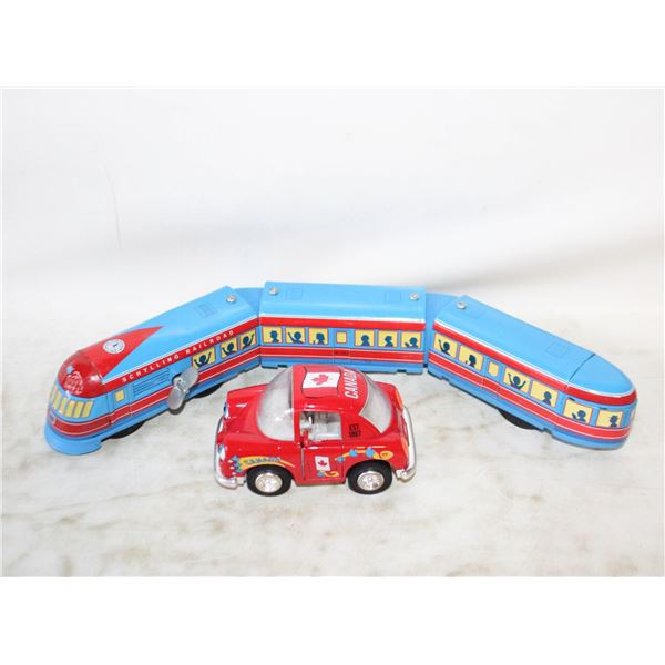 SCHILLING RAILROAD STREAMLINER TIN TRAIN +