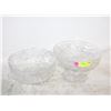 Image 1 : PAIR OF PINWHEEL CRYSTAL DISHES
