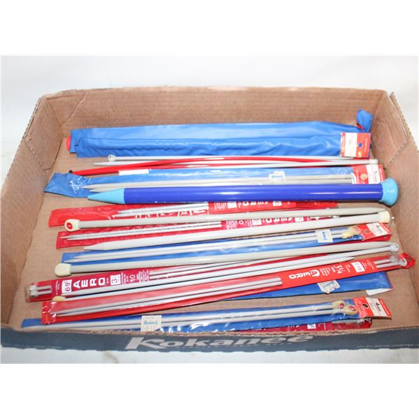 KNITTING/NEEDLEWORK NEEDLES- ASSORTED