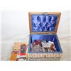 Image 1 : VINTAGE SEWING BASKET W/SUPPLIES