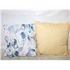 Image 1 : DECORATIVE PILLOWS- LOT OF 2- 16" X 16"
