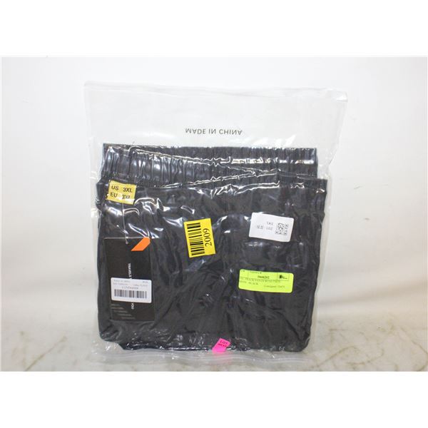 3XL TRACK PANTS WITH TAGS - MENS - BLACK