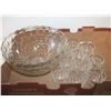 Image 1 : LARGE PUNCH BOWL, 11 MATCHING GLASSES,
