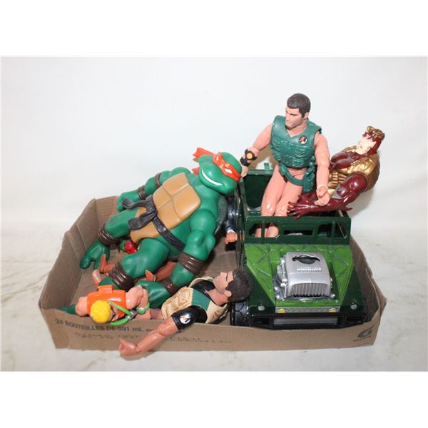 FLAT OF ACTION FIGURES/TOYS G.I.JOE