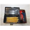 Image 1 : RUBBERMAID TOOLBOX W/ASSORTED TOOLS