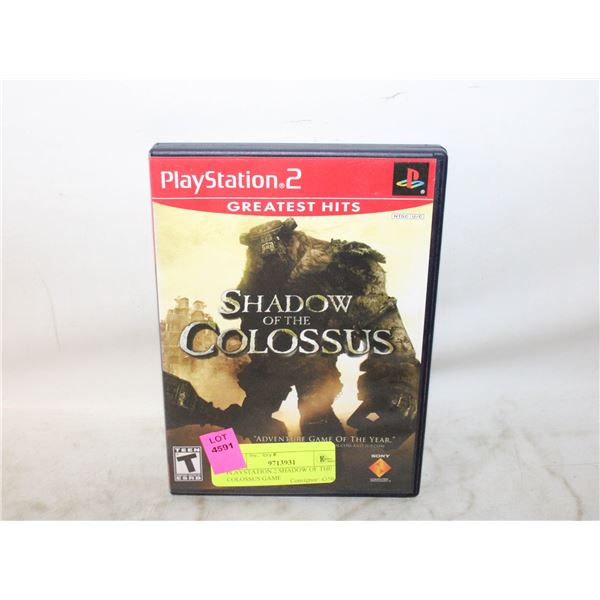 PLAYSTATION 2 SHADOW OF THE COLOSSUS GAME