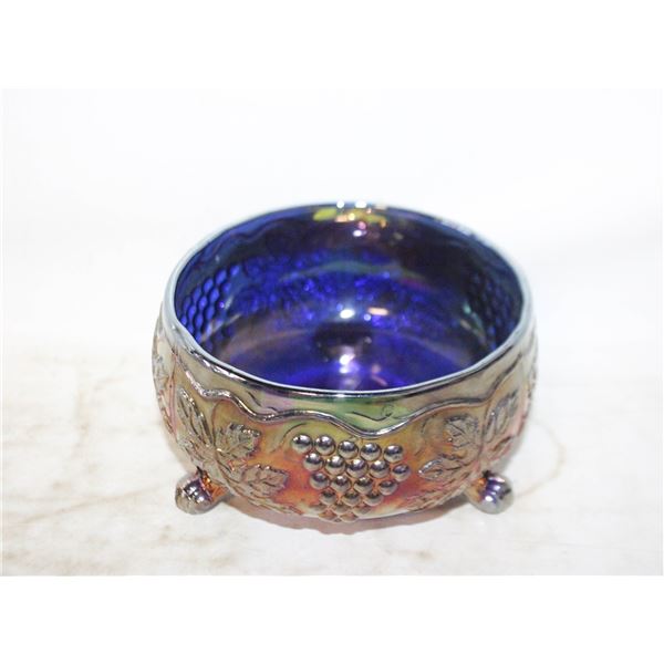 FENTON CARNIVAL GLASS FOOTED BOWL