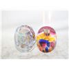 Image 1 : 2 POLISH ART GLASS OIL LAMPS