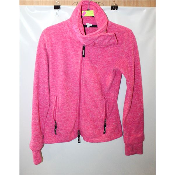 LADIES SMALL BENCH FULL ZIP PINK SPORT JACKET
