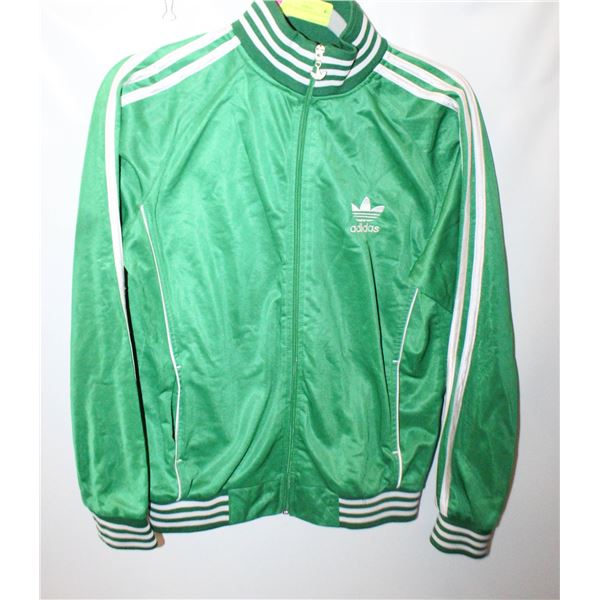 LADIES SMALL GREEN ADIDAS FULL ZIP
