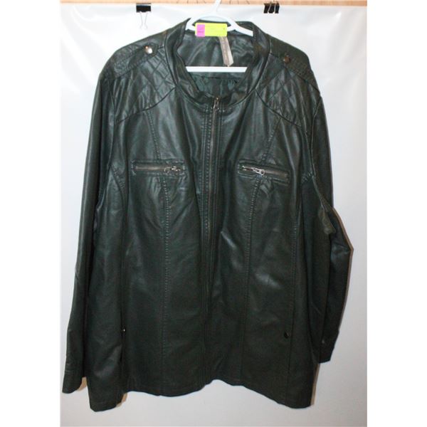 LADIES SIZE 5XL GREEN LEATHER STYLE