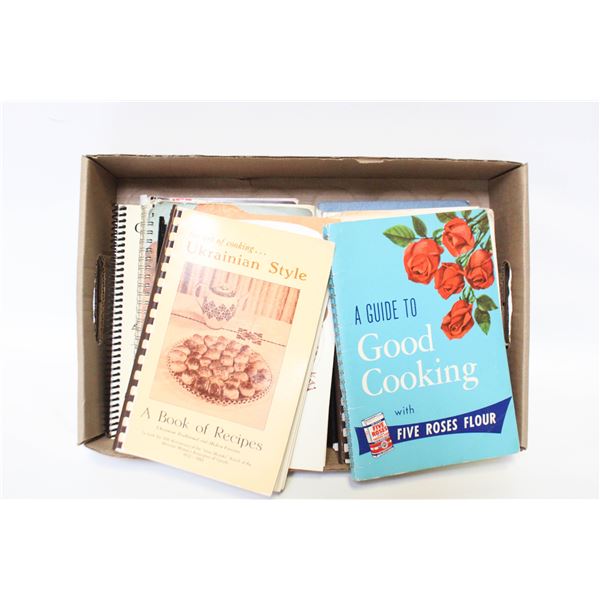 VINTAGE COIL BOUND RECIPE BOOKS ASSORTED
