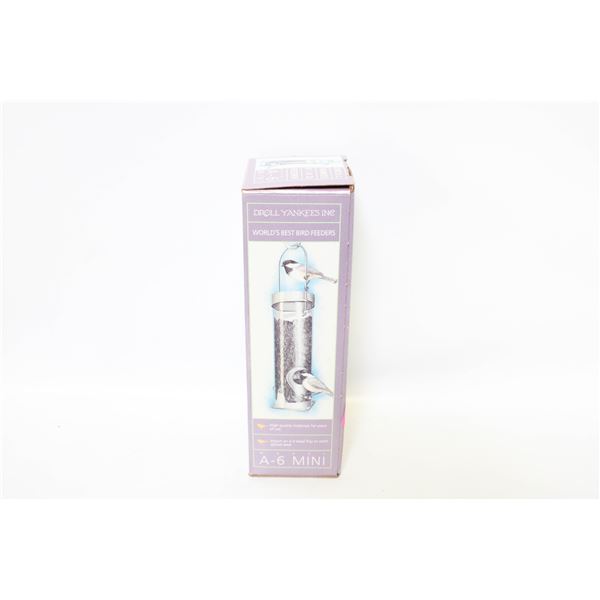 DROLL YANKEE A-6 METAL BIRD FEEDER- NEW IN BOX