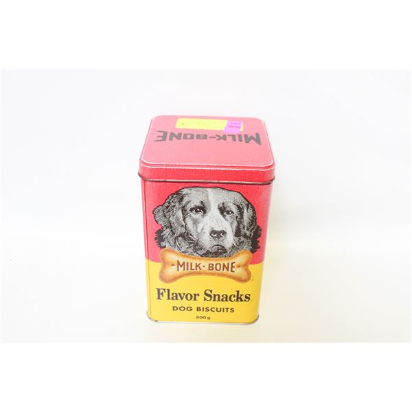 VINTAGE "MILK BONE" DOG BISCUITS METAL TIN