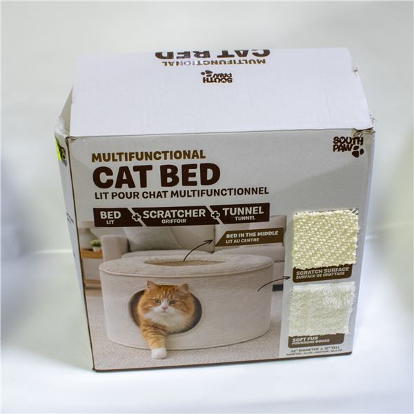 SOUTH PAW MULTI-FUNCTIONAL CAT BED & SCRATCHER &
