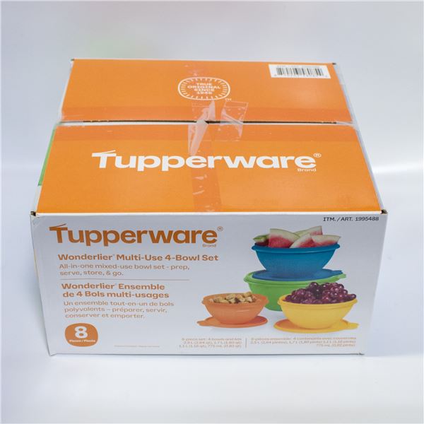 8 PIECE TUPPERWARE WONDERLIER MULTI-USE SET