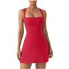 Image 1 : BRAND NEW RED VOZOBI WOMENS SQUARE NECK SLEEVELESS