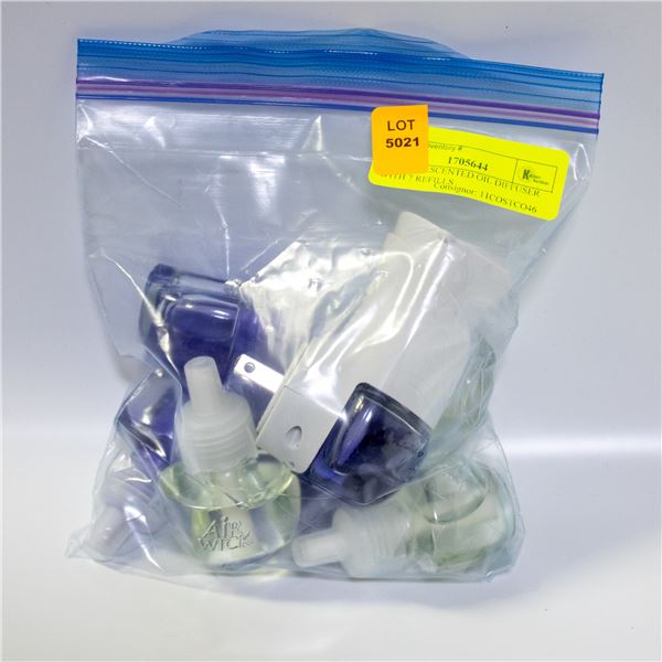 AIR WICK SCENTED OIL DIFFUSER WITH 7 REFILLS