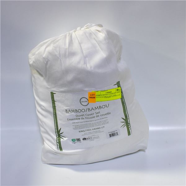 BAMBOO DUVET COVER SET 100% RAYON BAMBOO KING SIZE