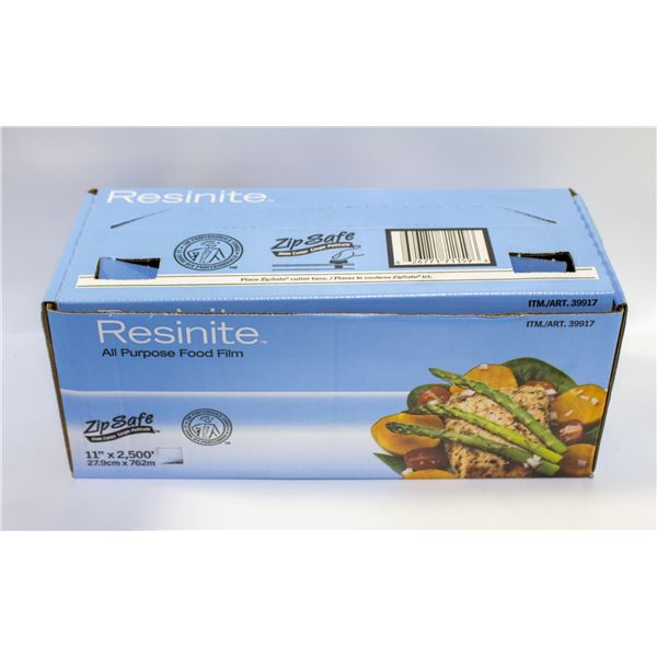 RESINITE CLEAR ALL PURPOSE FOOD FILM - 11" X 2500'