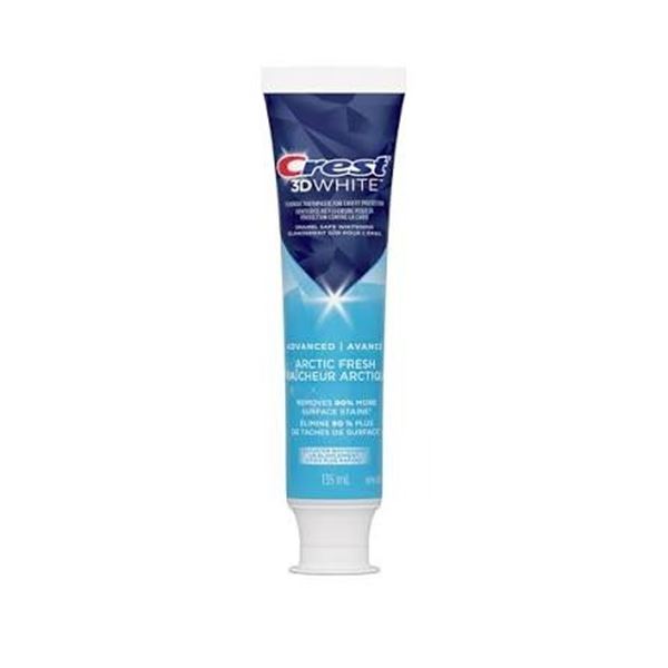 5 PK CREST 3D WHITE ADVANCED FLUORIDE TOOTHPASTE