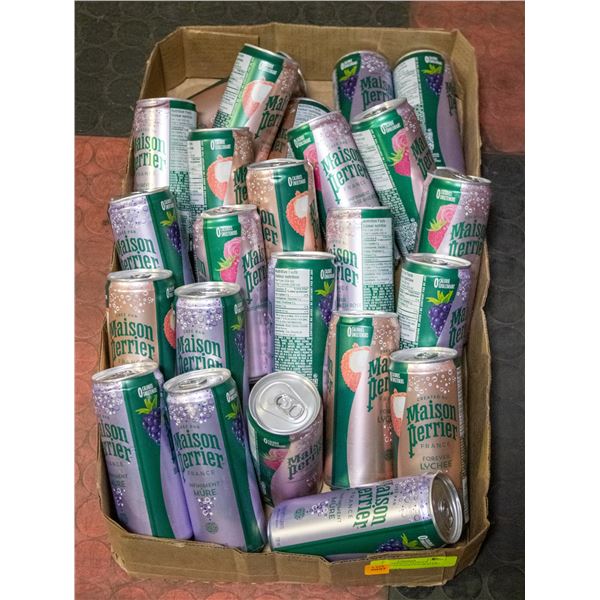BOX OF 24 MAISON PERRIER SPARKLING FLAVOURED WATER