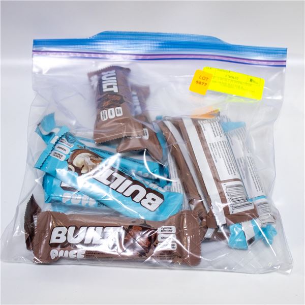 BAG OF 13 BUILT PUFFPROTEIN BARS BROWNIE BATTER &