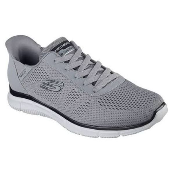 NEW SKECHERS MENS SWIFT FIT TRAINERS GREY SIZE 8