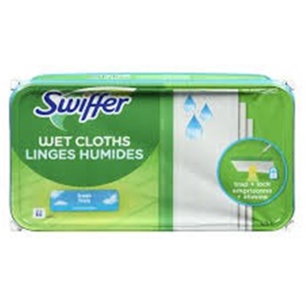 2 PACK OF SWIFFER WET MOPPING CLOTHS 2 X 32 SHEETS