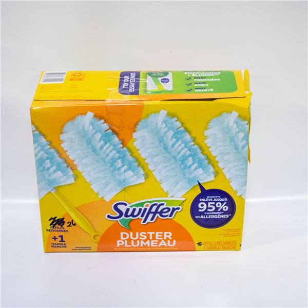 BOX OF 26 SWIFFER DUSTER REFILLS & HANDLE KIT