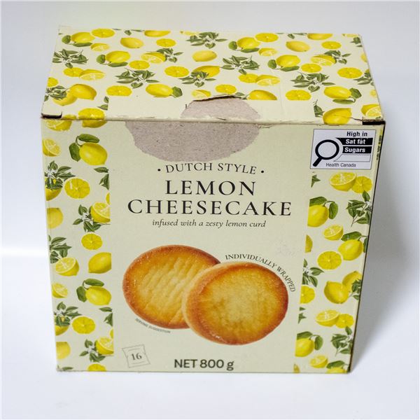 BOX OF 11 DUTCH STYLE LEMON CHEESECAKES