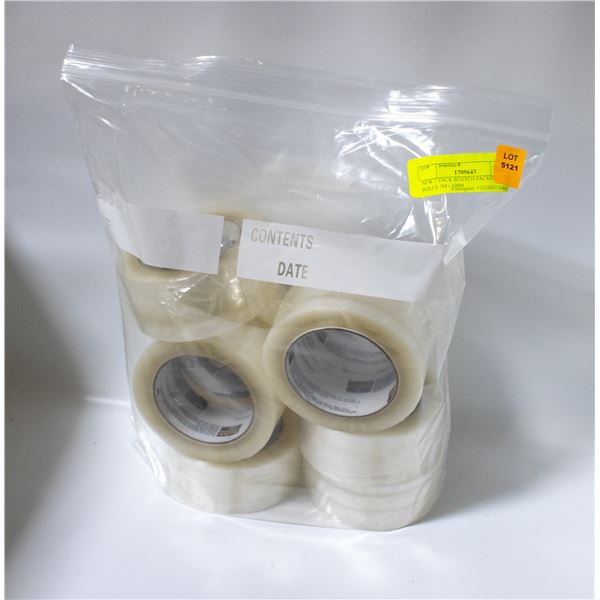 NEW 7 PACK SCOTCH PACKING TAPE ROLLS 3M - 100M