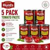 Image 1 : 5 HUNT'S TOMATO PASTE 369ML BB 03/27