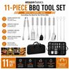 Image 1 : AMAZON BASICS 11PC BBQ TOOL SET W/CARRY BAG
