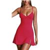 Image 1 : BRAND NEW RED VOZOBI WOMENS V NECK STRAPPY CUTOUT