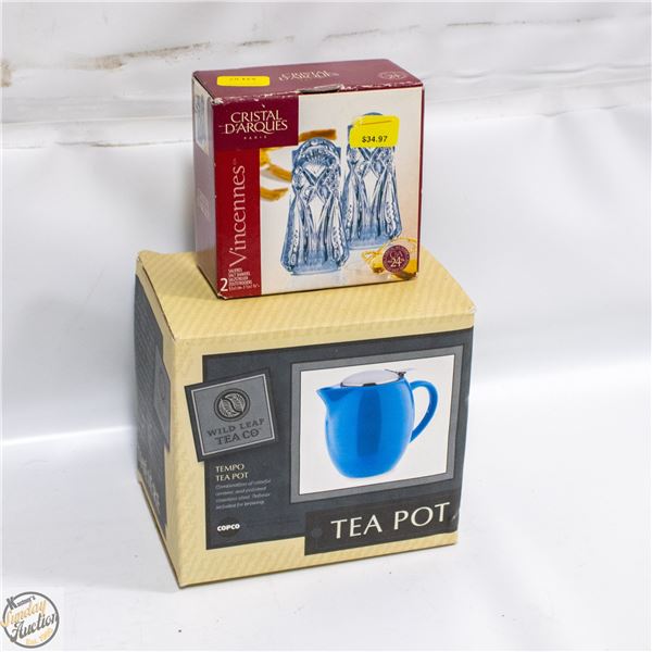 NEW WILD LEAF TEA CO. TEMPO TEA POT -