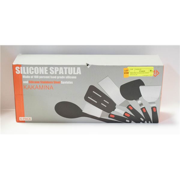 SILICONE STAINLESS STEEL SPATULAS
