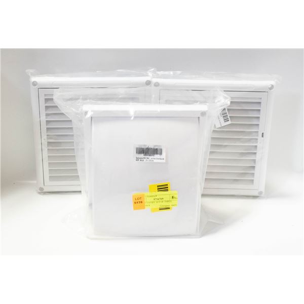 VENT COVERS. SET OF THREE. WEATHER