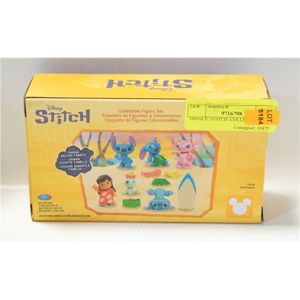 DISNEY. STITCH. COLLECTABLE SET.