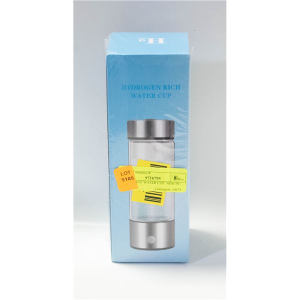 HYDROGEN WATER CUP. NEW IN BOX.