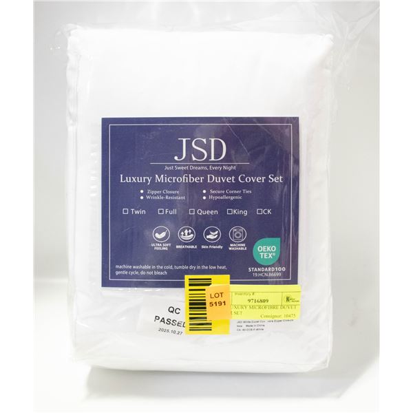 JSD- LUXURY MICROFIBRE DUVET COVER SET