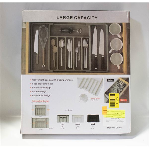 NEW EXPANDABLE CUTLERY ORGANIZER.
