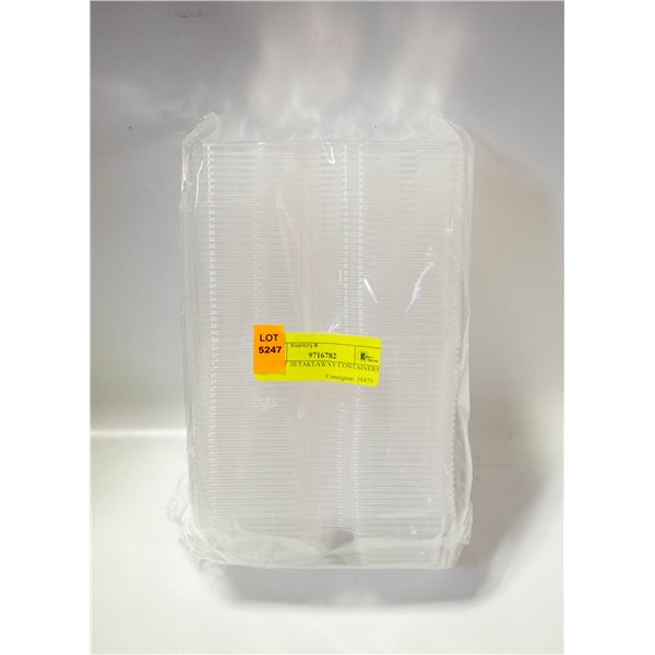 SET OF 30 TAKEAWAY CONTAINERS.