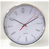 Image 1 : WALL CLOCK. BRUSHED ALUMINUM FRAME