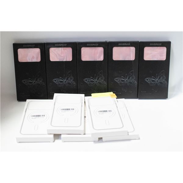(5) IPHONE PRO 17 CLEAR CASE. IPHONE