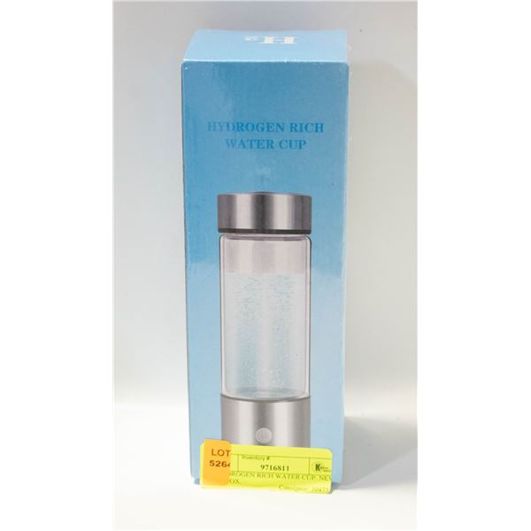 HYDROGEN RICH WATER CUP. NEW IN BOX.