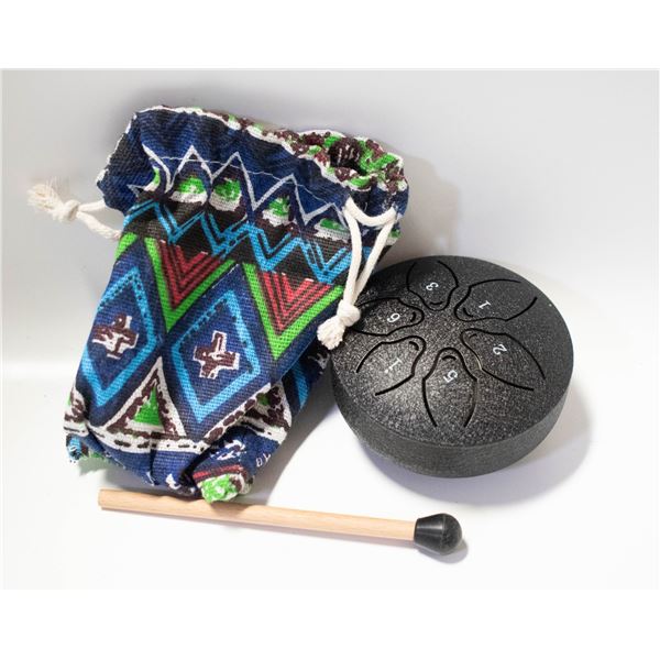 MINI METAL DRUM WITH COVER. NEW IN BOX.